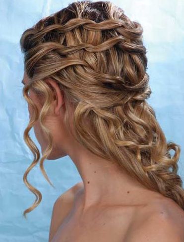 semi recogido novia