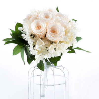 ramo de novia rosas