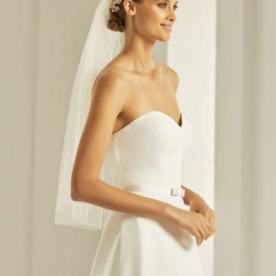 velo de novia corto
