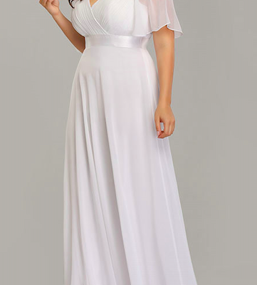 vestido novia civil mangas