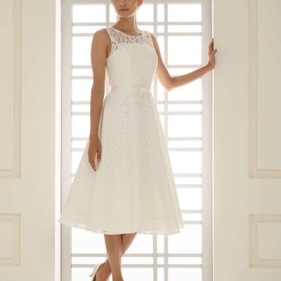vestido novia corto siena