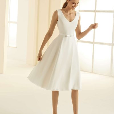 vestido novia corto kornelia